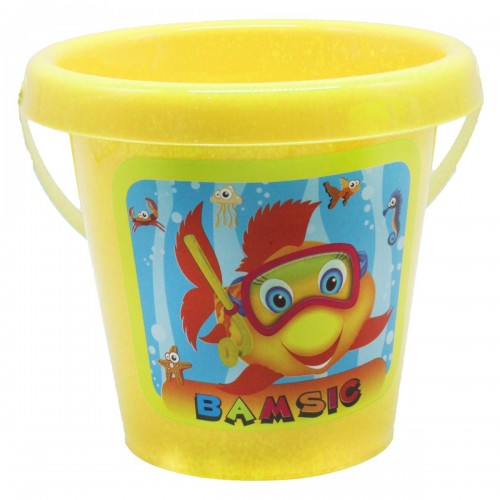 Ведро для песка "Классик- 1", желтый (Bamsic)