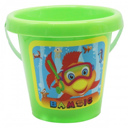 Ведро для песка "Классик- 1", зеленое (Bamsic)