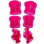 Защитное снаряжение: нарукавники, наколенники с липучками в сетке (МАЛИНОВЫЙ) (MiC)