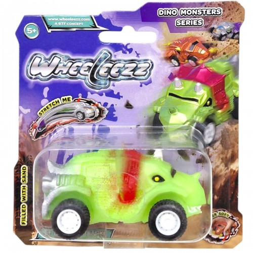 Машинка-тянучка серии Dino, Wheeleezz (Дино, Вилиз) САЛАТОВЫЙ (MiC)