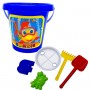 Ведро "Классико-2" с набором, состоит из двух частей (СИНЕЕ) (Бамсик)