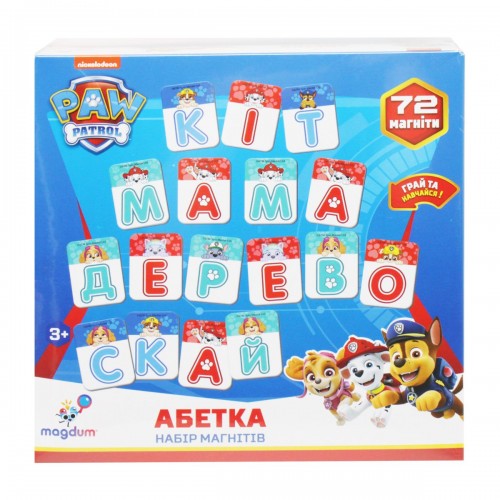 Набор магнитов "Щенячий патруль: Алфавит" (MiC)