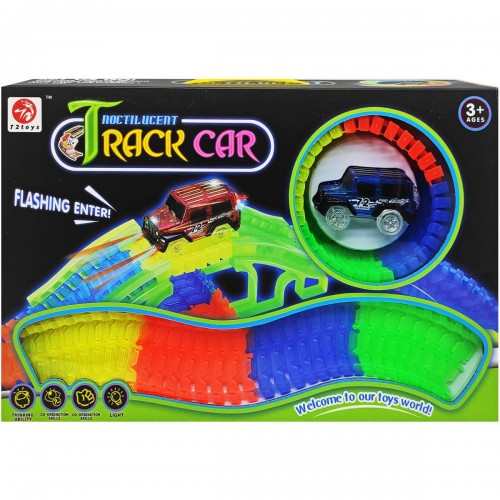 Трек с машинкой "Track car", 128 деталей (72toys)
