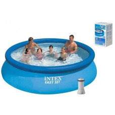 Intex Басейн наливний, фільтр-насос, розміром 366х76см, об'єм: 5621л, вага: 15,15кг