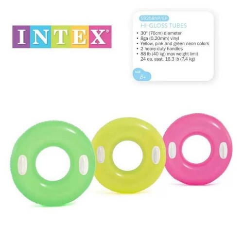 Intex Коло однотонний з ручками, діаметром 76см, від 8 років, 3 кольору (Intex)