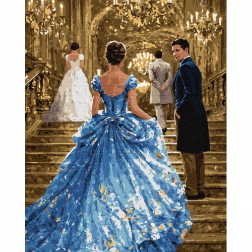 Картина по номерам с красками металлик "Бал в сиянии хрусталя" 40х50см (Ідейка)
