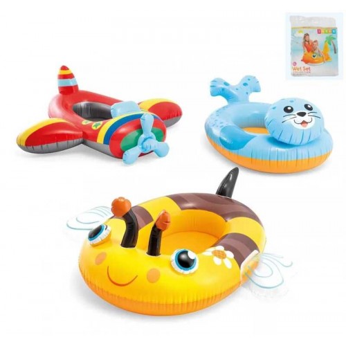 Intex Дитячий надувний пліт 3 види, 100х97см, від 3-х років (Intex)