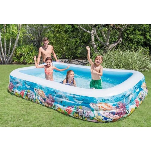 Intex Басейн Тропічний риф розміром 305х183х56см, обсяг: 1020л, вага: 7,3кг, від 6 років (Intex)