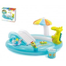 Intex Ігровий центр Алігатор (3) від 2 років, 160л, розпилювач, гірка, 201х170х84см, в коробці