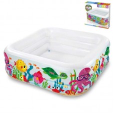 Intex Басейн Блакитна лагуна (3) розміром 159-159-50см, обсяг: 344л, вага: 3,7кг, від 3-х років