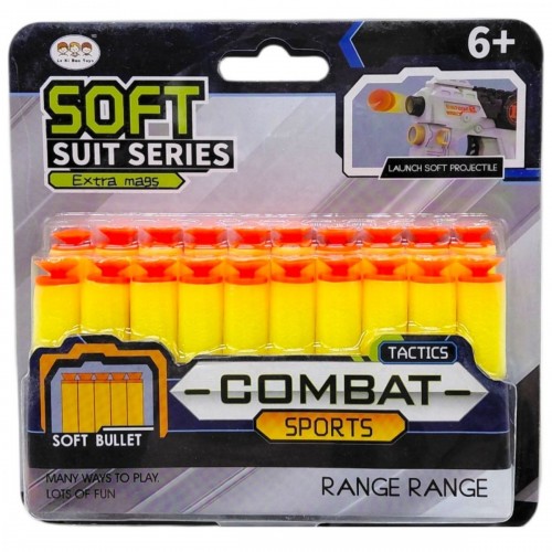 М`які патрони (20 штук) з присосками, на листі (MiC)