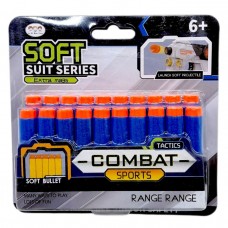 Мʼякі патрони (20 штук) із присосками, на аркуші