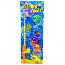 Рыбалка (удочка, 4 рыбки) на планшетке 19*53 см