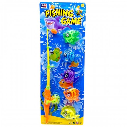 Рыбалка (удочка, 4 рыбки) на планшетке 19*53 см (MiC)