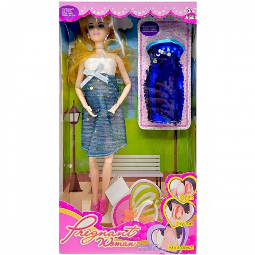 Лялька "Pregnant Women" 29 см (СИНЯ) (MiC)