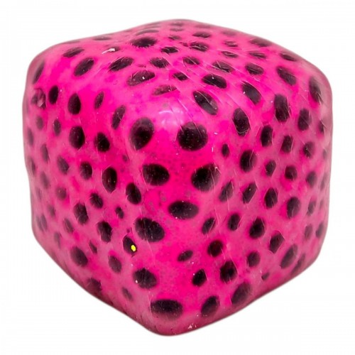 Антистресс Yabba Dabba "Неоновый куб с шариками" 6 см (Розовый) (MiC)