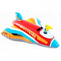 Надувной плот Самолет (возраст 3+) 117cmX104cm (КРАСНЫЙ)