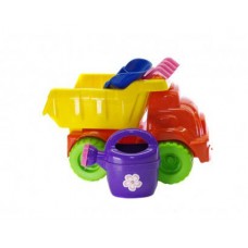 Машинка з пісочним набором (оранжево-жовта)