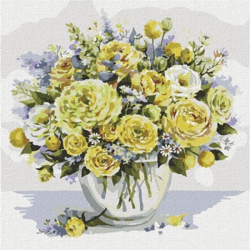 Картина по номерам "Жёлтое счастье" ★★★★ (Ідейка)