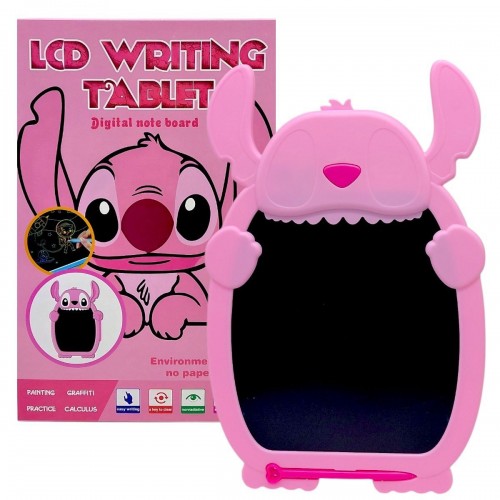 Планшет для рисования "STITCH" цветной, стилус, блокировка экрана, стирание, в коробке (РОЗОВЫЙ) (MiC)