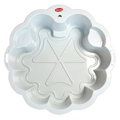 Детская песочница-бассейн "Цветок", серый, 81х81х20 см (Doloni)