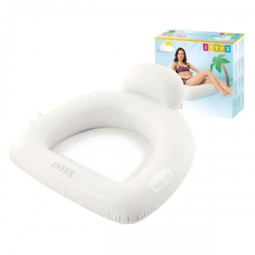 Надувной плотик в коробке 114x107 см (БЕЛЫЙ) (Intex)