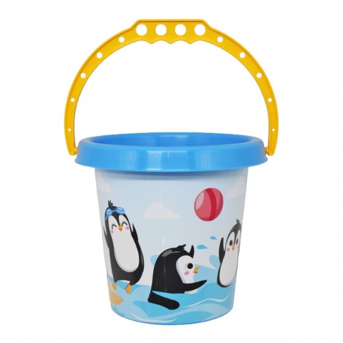 Детское ведерко с ручкой, (3, голубое) (Технок)