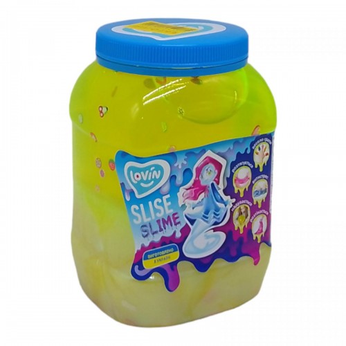 Слайм-антистресс "Lovin: Big slime", желтый+салатовый (Окто)