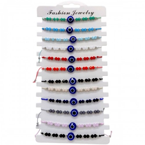 Браслет-оберег от сглаза (12 шт на планшете) (MiC)