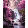 Картина по номерам "Водопад в розовом лесу" 40х50см (Ідейка)