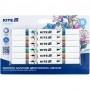 Маркеры акриловые двухсторонние "Kite Creative металлик", 6 цветов (Kite)