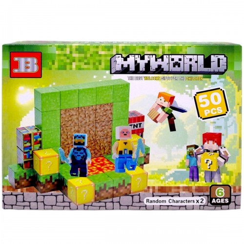 Магнитный конструктор "Майнкрафт/Minecraft" 50 деталей (MiC)