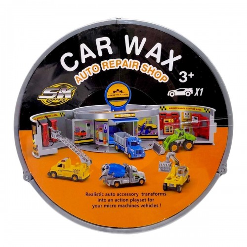 Паркінг "Автомайстерня" з металевою машинкою (КОМАНДА БУДІВЕЛЬНИКІВ) (MiC)