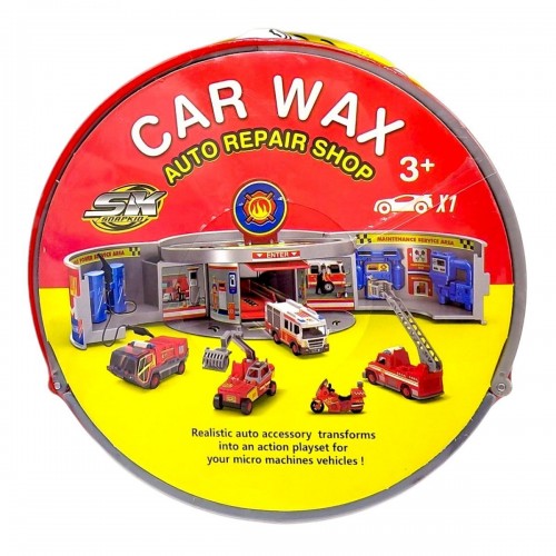 Паркінг "Автомайстерня" з металевою машинкою (КОМАНДА ПОЖЕЖНИКІВ) (MiC)