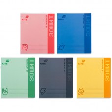 Зошит 12 арк., кл., УФ лак об'ємний, Kite One color