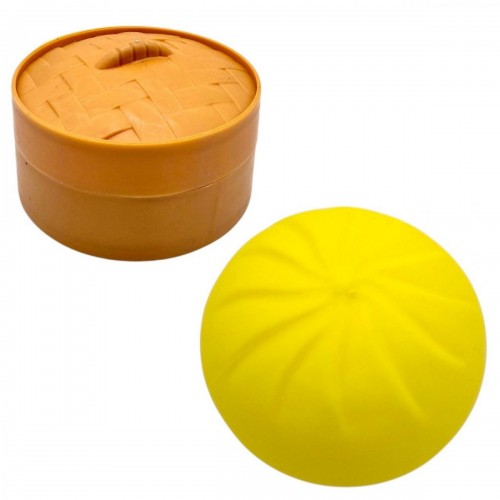 Антистрес (сквіш) "Dumpling", пельмень,10 см (жовтий) (MiC)