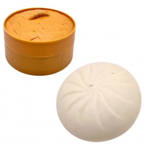 Антистрес (сквіш) "Dumpling", пельмень,10 см (білий) (MiC)