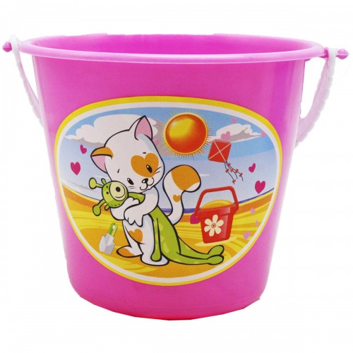 Ведро детское "Пляжные развлечения", розовый (Maximus)