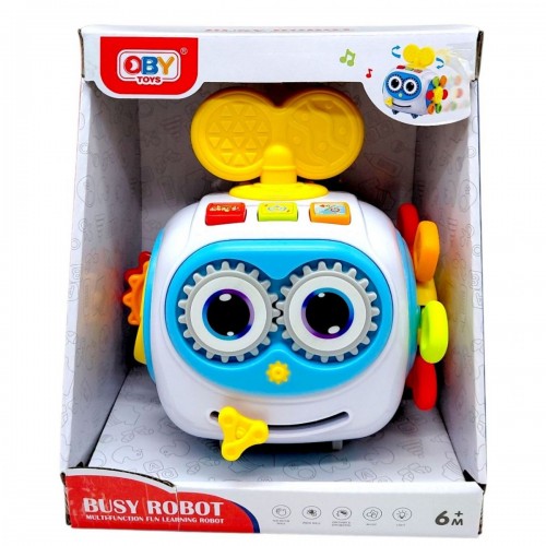 Бізібол-робот для розвитку дрібної моторики (музика, світло, кор.20*10,5*16,6 см) (OBY TOYS)