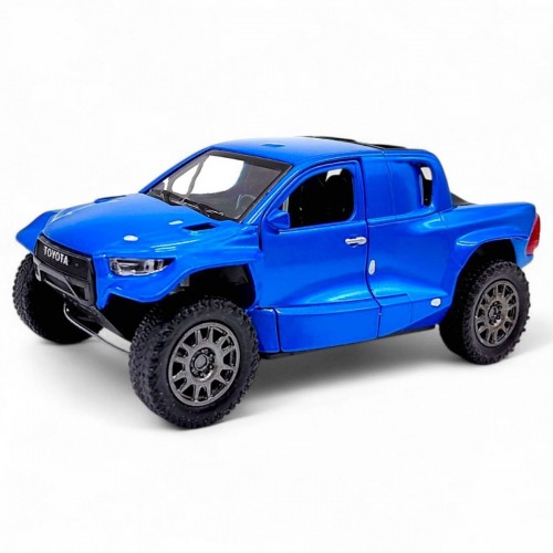 Машинка TOYOTA GR DKR HILUX (синяя) (Kinsmart)