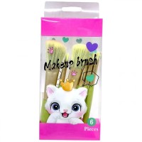 Набір пензликів для макіяжу та аквагриму (РОЖЕВИЙ)