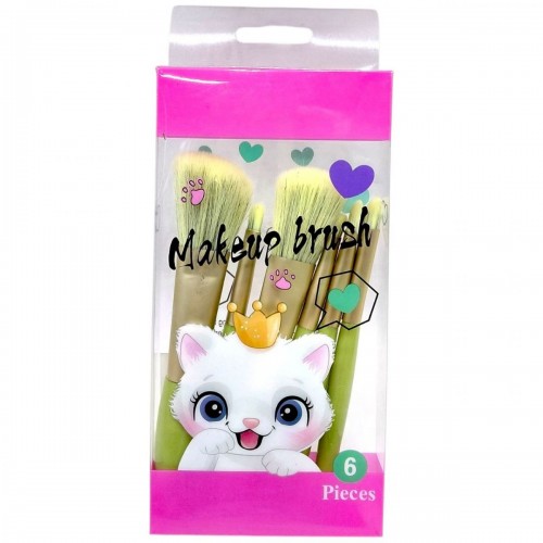 Набір пензликів для макіяжу та аквагриму (РОЖЕВИЙ) (MiC)