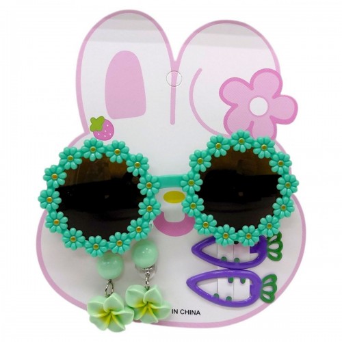 Аксесуари для дівчат, окуляри, заколочки для волосся (БІРЮЗОВИЙ) (MiC)