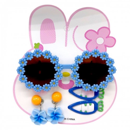 Аксесуари для дівчат, окуляри, заколочки для волосся (БЛАКИТНИЙ) (MiC)