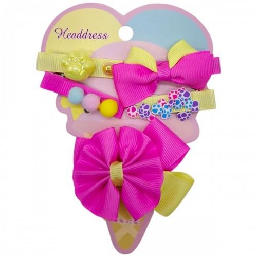 Аксесуари для дівча заколочки, прикраси для волосся (МАЛИНОВИЙ) (MiC)