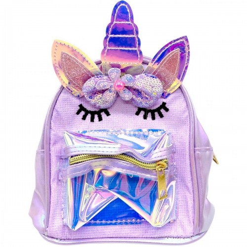 Рюкзак дитячий "Єдиноріг" 20 см (БУЗКОВИЙ) (MiC)