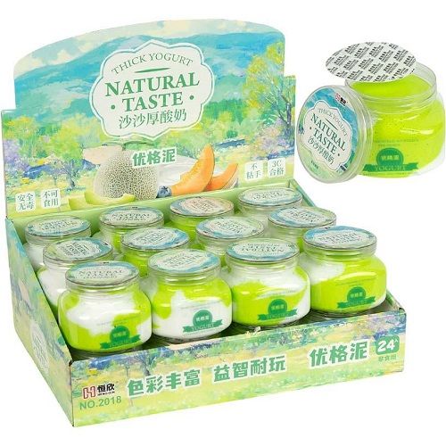 Іграшка-антистрес-слайм "Yogurt" 150 г у баночці (MiC)