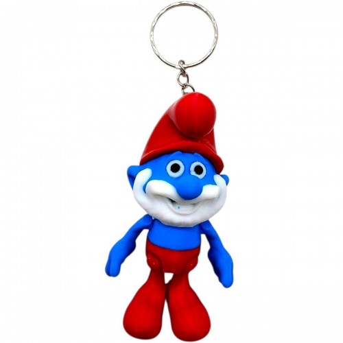 Брелок (3d печать) "SMURF Papa \ Смурф", 7.5 см (MiC)