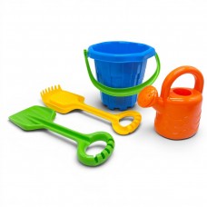 Пісочний набір пластиковий, блакитний (4 елем)