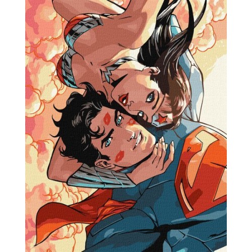 Картина по номерам - Wonder Woman: Объятия © Warner Bros. (Ideyka)
